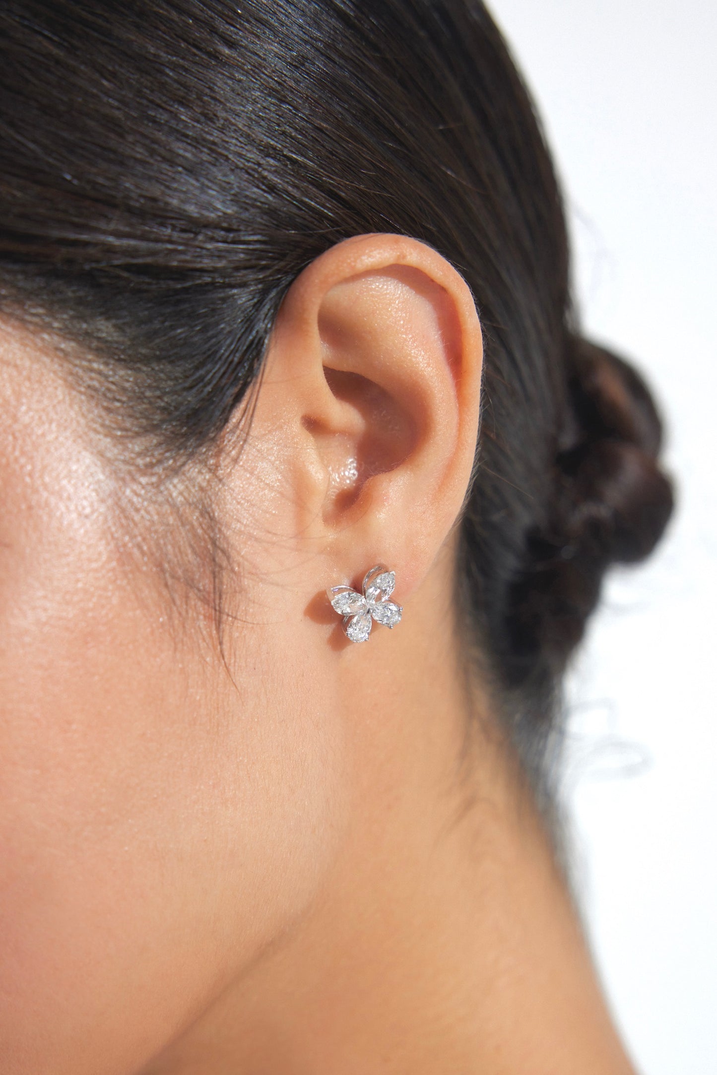Lab Grown Butterfly Diamond Earrings