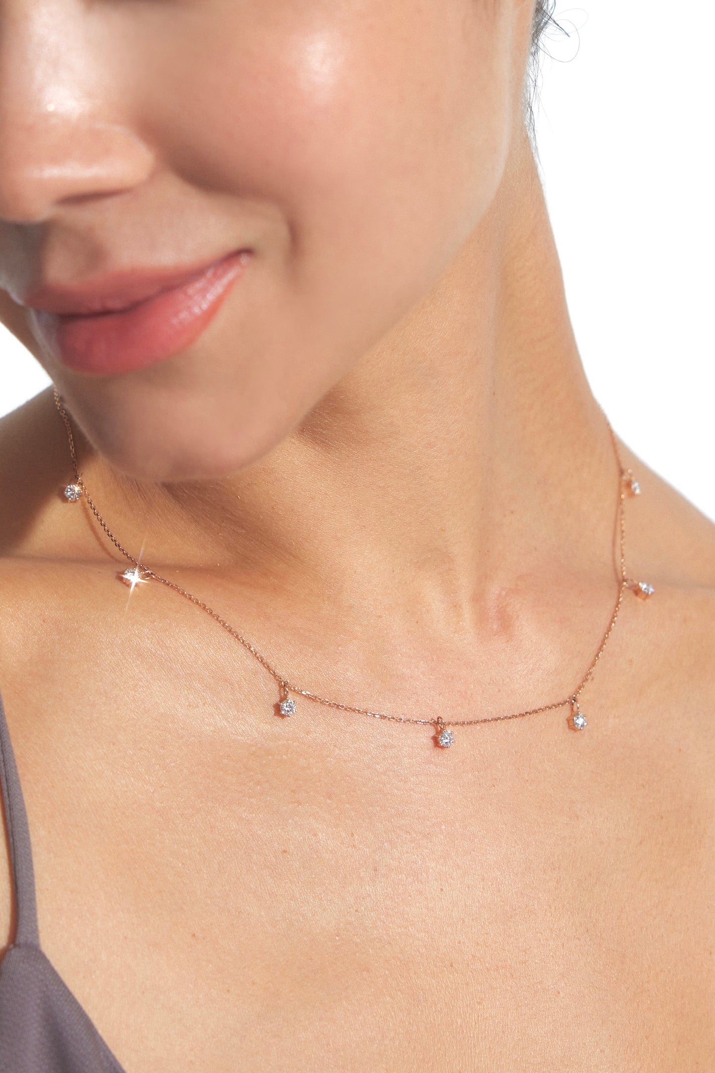 Lab Grown Starry Diamond Necklace