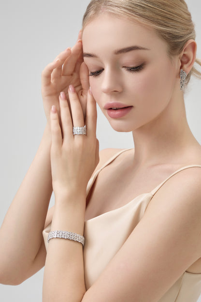 18k Gold Lab Grown The Harper Radiant-Shaped Diamond Bracelet
