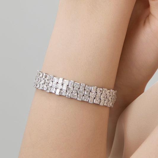 Lab Grown The Harper Radiant-Shaped Diamond Bracelet