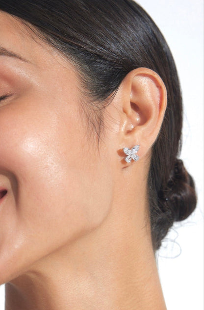 Lab Grown Butterfly Diamond Earrings