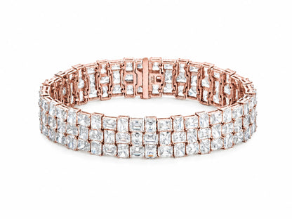 18k Gold Lab Grown The Harper Radiant-Shaped Diamond Bracelet