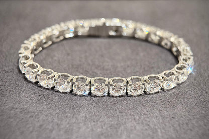 Lab Grown Round Brilliant Tennis Bracelet | 0.50ct each