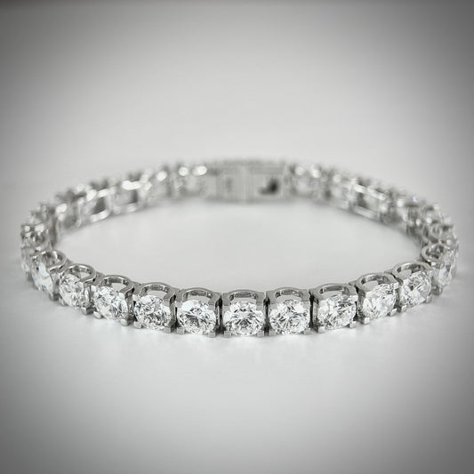 Lab Grown Round Brilliant Tennis Bracelet | 0.50ct each