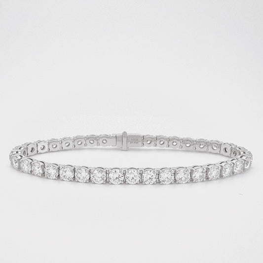 Lab Grown Round Brilliant Diamond Tennis Bracelet | 0.20ct each