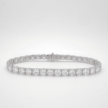 Lab Grown Round Brilliant Diamond Tennis Bracelet | 0.30ct each