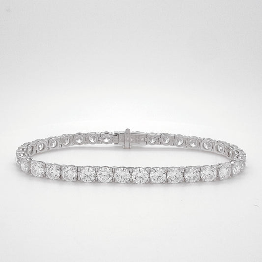 Lab Grown Round Brilliant Diamond Tennis Bracelet | 0.30ct each