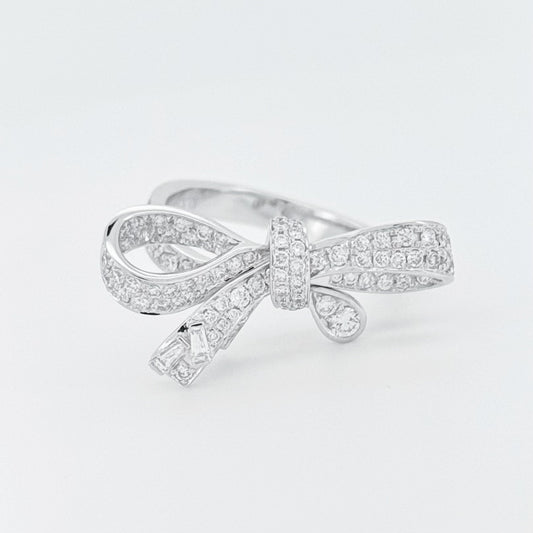 Lab Grown Ribbon diamonds Ring