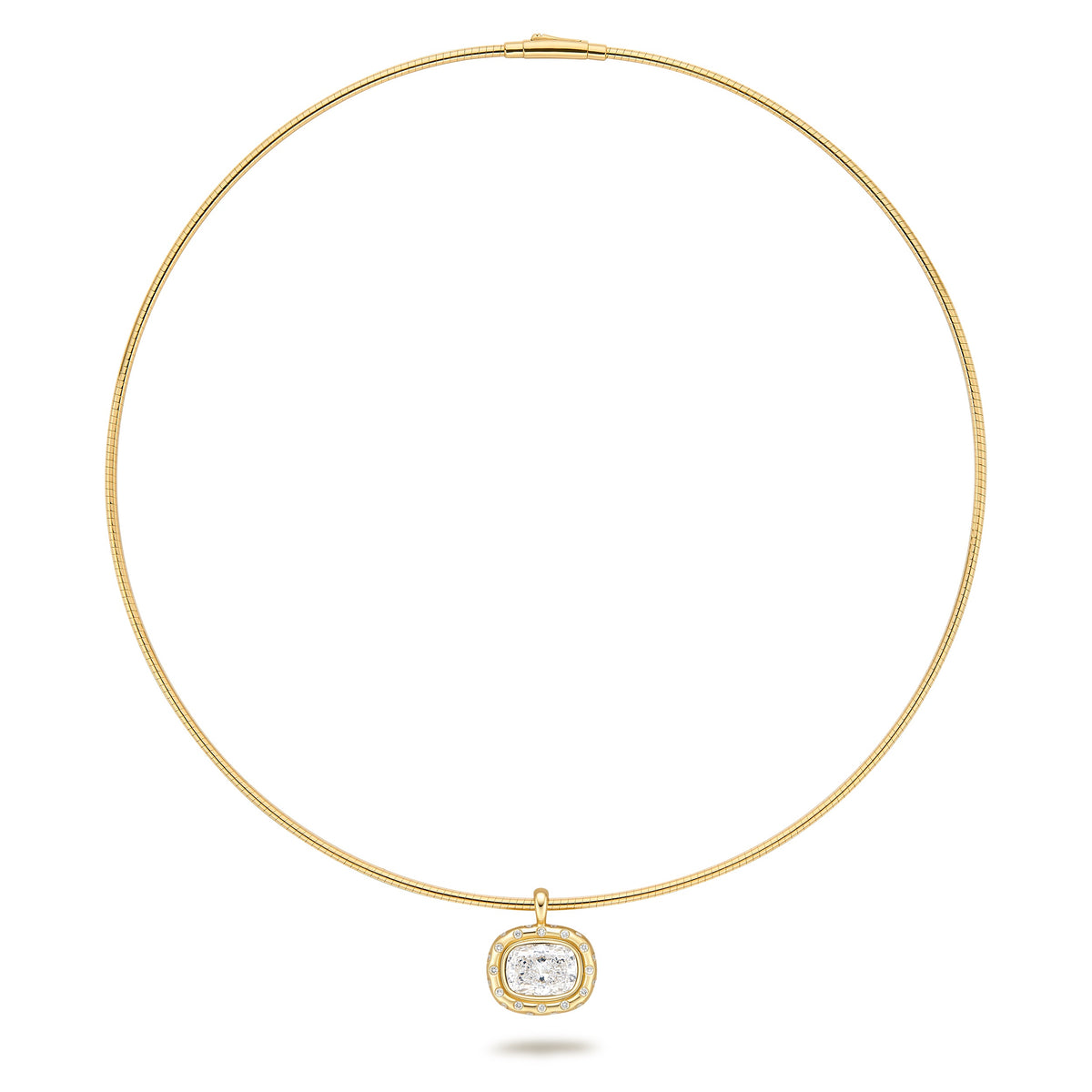 Dot Code Lab Grown Cushion Cut Polka Dots Pendant | IGI Certificate