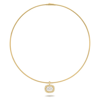 Dot Code Lab Grown Cushion Cut Polka Dots Pendant | IGI Certificate