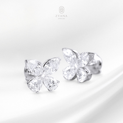 Lab Grown Butterfly Diamond Earrings