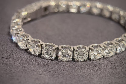 Lab Grown Round Brilliant Tennis Bracelet | 0.50ct each